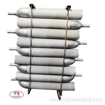 Casting wear resistant heat resistant pipes